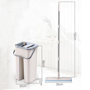 Magic Cleaning Free Hand Mop with Bucket