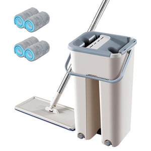 Magic Cleaning Free Hand Mop with Bucket